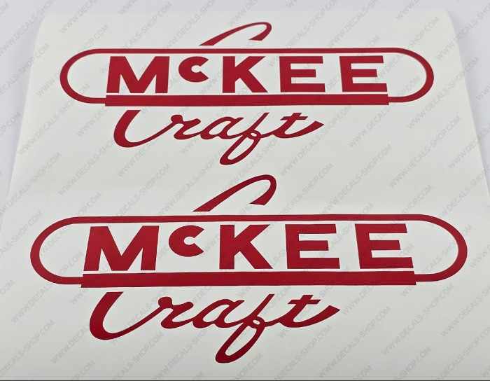 McKee Boat Logo V1 Decal Set of 2 x 11" McKee Boat Logo V1 Decal Set of 2 x 11"